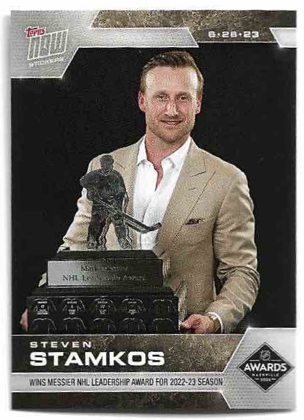 Mark Messier NHL Leadership Award STEVEN STAMKOS 22-23 Topps Now
