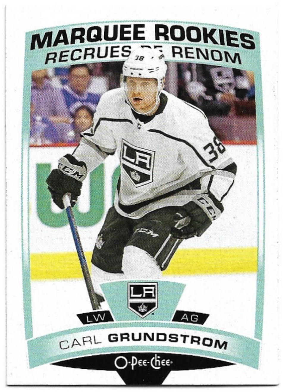 Marquee Rookies CARL GRUNDSTROM 19-20 UD O-Pee-Chee OPC