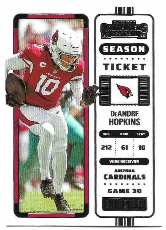 DEANDRE HOPKINS 2022 Panini Contenders Football