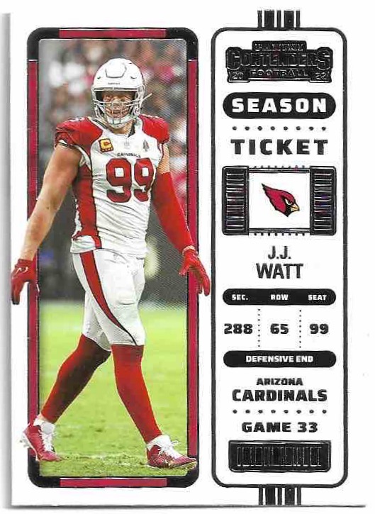 J.J. WATT 2022 Panini Contenders Football