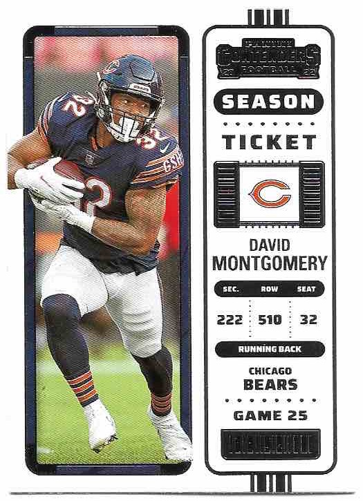 DAVID MONTGOMERY 2022 Panini Contenders Football