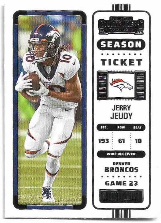 JERRY JEUDY 2022 Panini Contenders Football