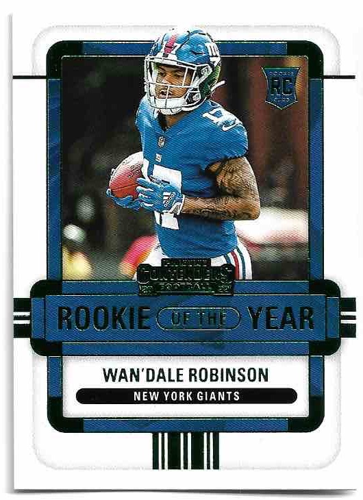 Emerald Rookie of the Year WAN'DALE ROBINSON 2022 Panini Contenders Football