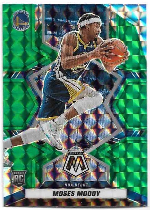 Rookie Green Prizm NBA Debut MOSES MOODY 21-22 Panini Mosaic Basketball