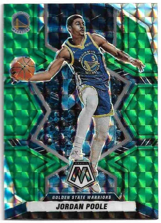 Green Prizm JORDAN POOLE 21-22 Panini Mosaic Basketball