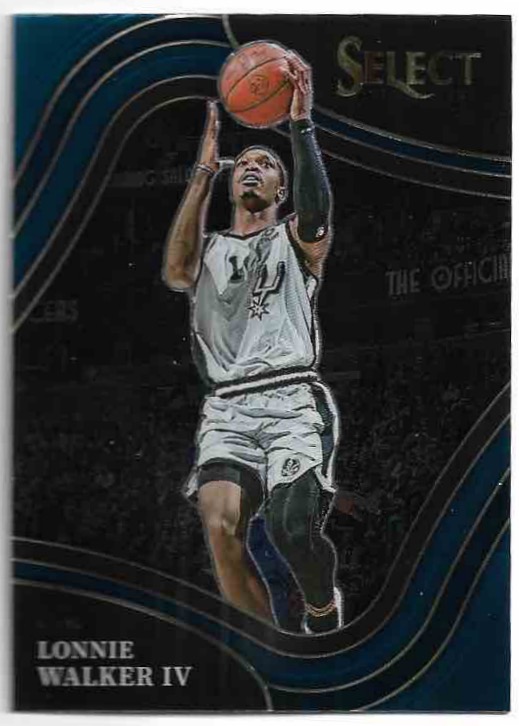 Courtside Blue LONNIE WALKER IV 21-22 Panini Select Basketball