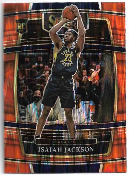 Rookie Orange Flash Prizm Con. ISAIAH JACKSON 21-22 Panini Select Basketball
