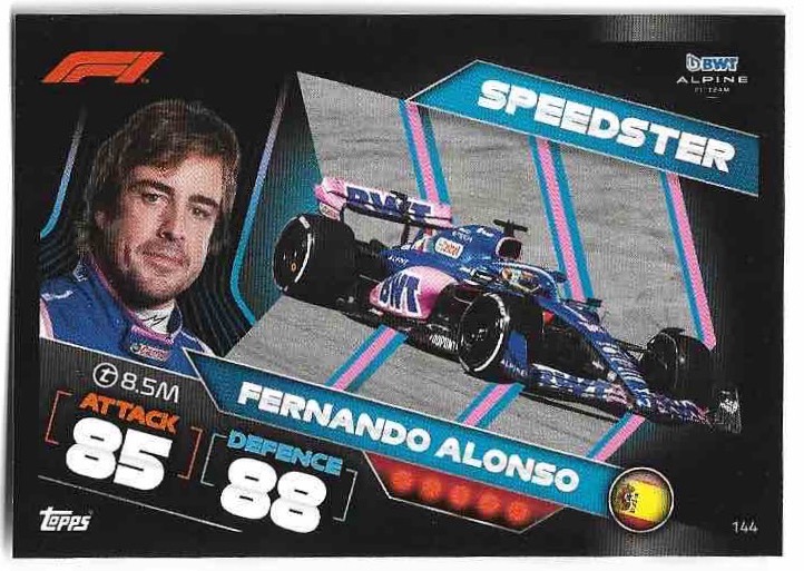 Speedster FERNANDO ALONSO 2022 Topps Turbo Attax
