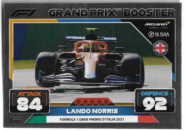 Grand Prix Booster LANDO NORRIS 2022 Topps Turbo Attax