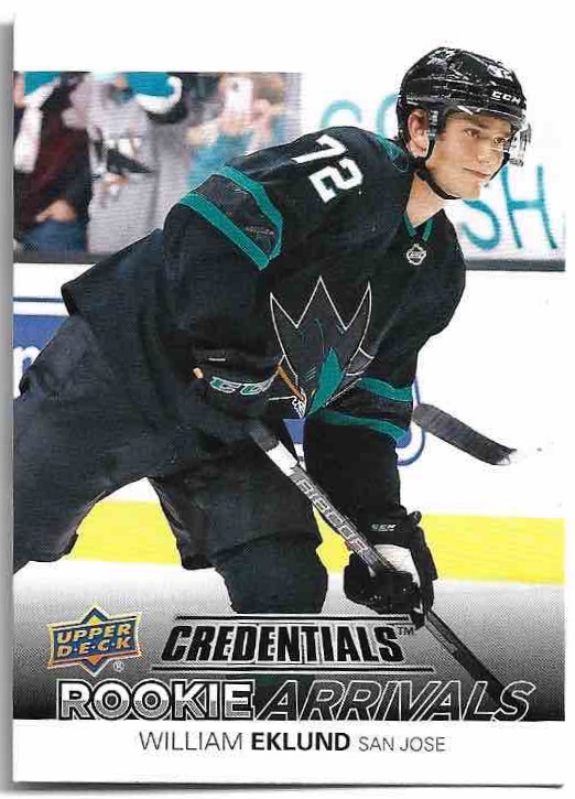 Rookie Arrivals WILLIAM EKLUND 21-22 UD Credentials