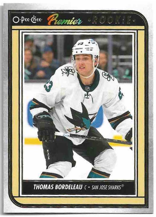 Rookie Premier THOMAS BORDELEAU 22-23 UD O-Pee-Chee OPC