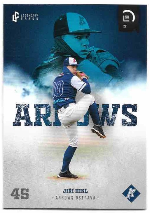 JIŘÍ HIKL 2022 Legendary Cards CZE Baseball Extraleague