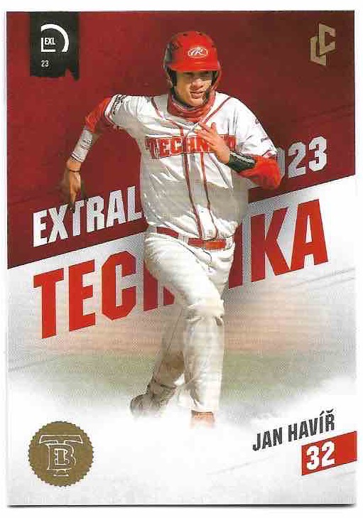 JAN HAVÍŘ 2023 Legendary Cards CZE Baseball Extraleague