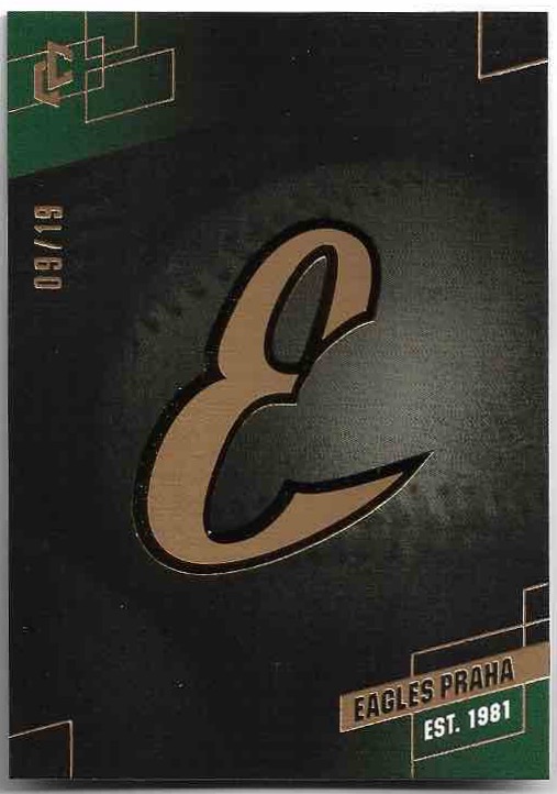 Platinum Logo EAGLES PRAHA 2023 Legendary Cards CZE Baseball Extraleague /19