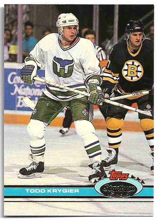 TODD KRYGIER 91-92 Topps Stadium Club