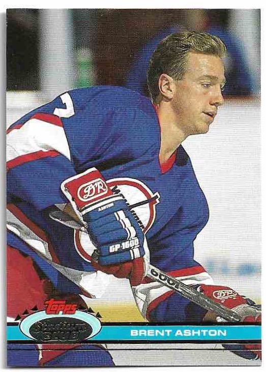 BRENT ASHTON 91-92 Topps Stadium Club