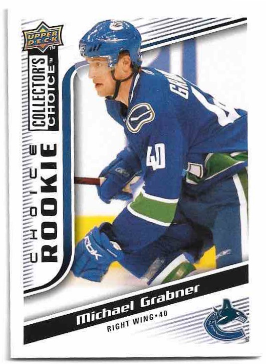 Choice Rookie MICHAEL GRABNER 09-10 UD Collector's Choice