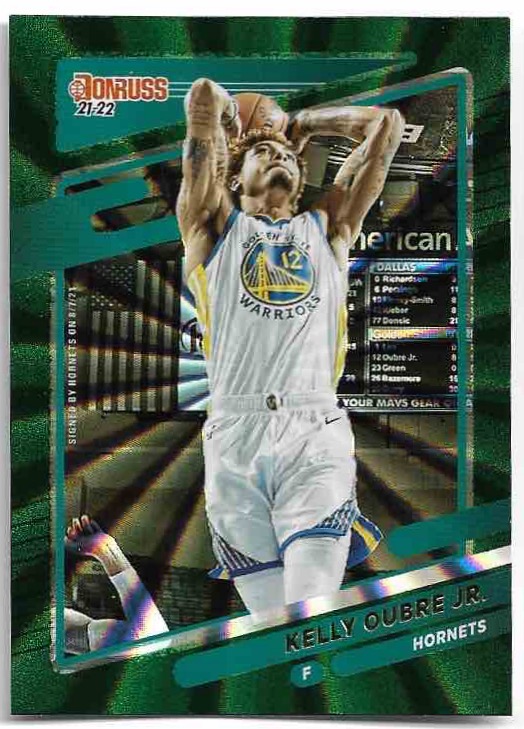 Holo Green Laser KELLY OUBRE JR. 21-22 Panini Donruss Basketball