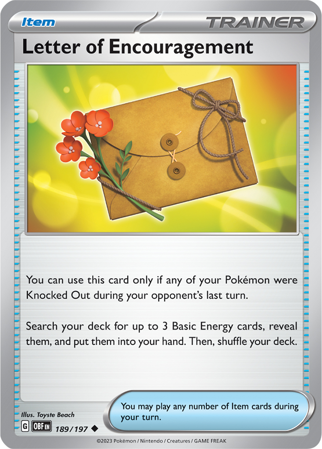 Item - LETTER OF ENCOURAGEMENT