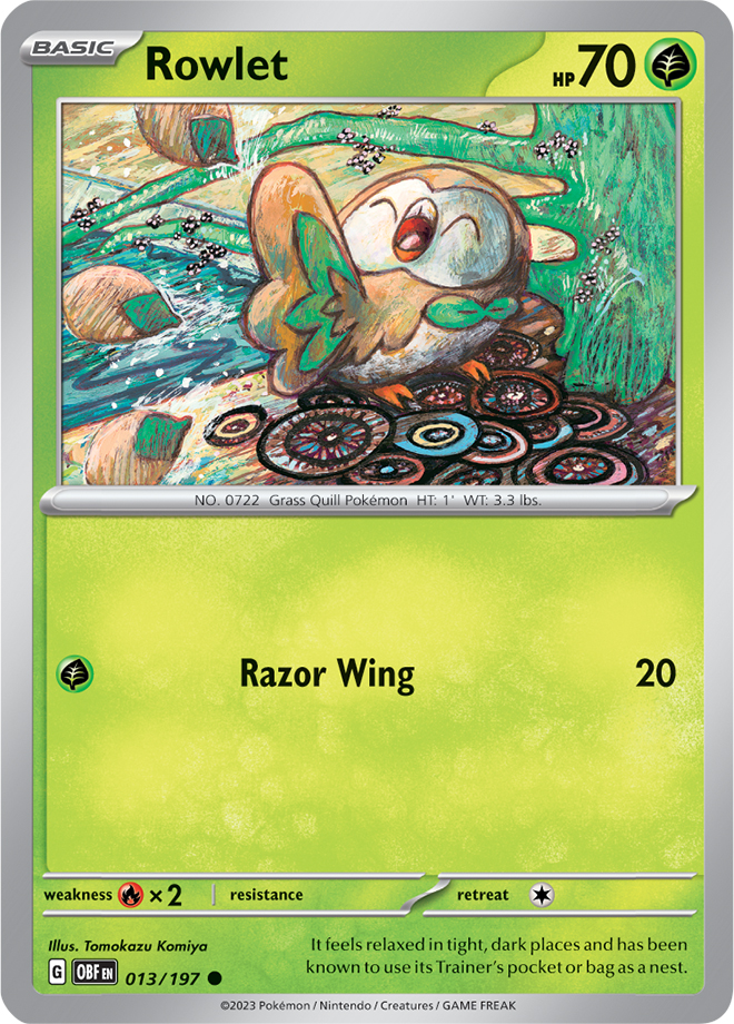 Reverse Holo -  ROWLET
