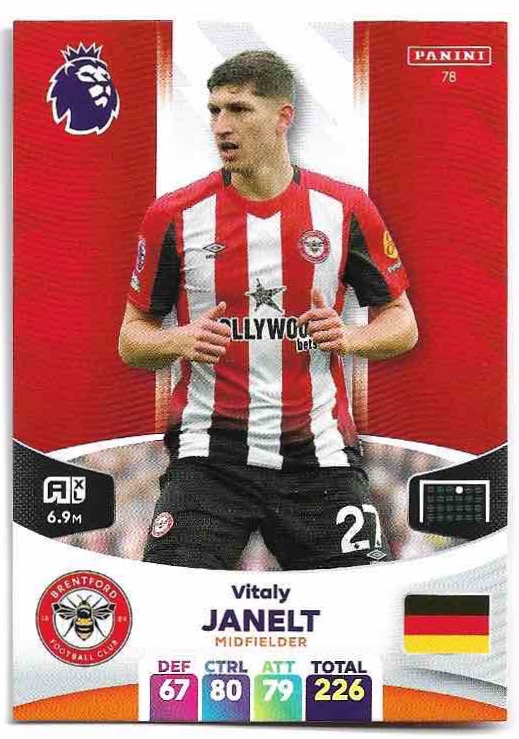 VITALY JANELT 2024 Panini Adrenalyn XL Premier League