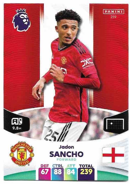 JADON SANCHO 2024 Panini Adrenalyn XL Premier League