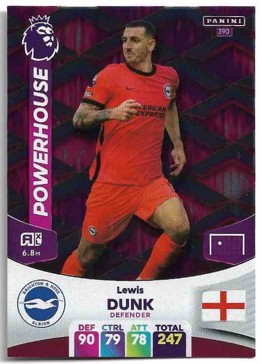 Powerhouse LEWIS DUNK 2024 Panini Adrenalyn XL Premier League