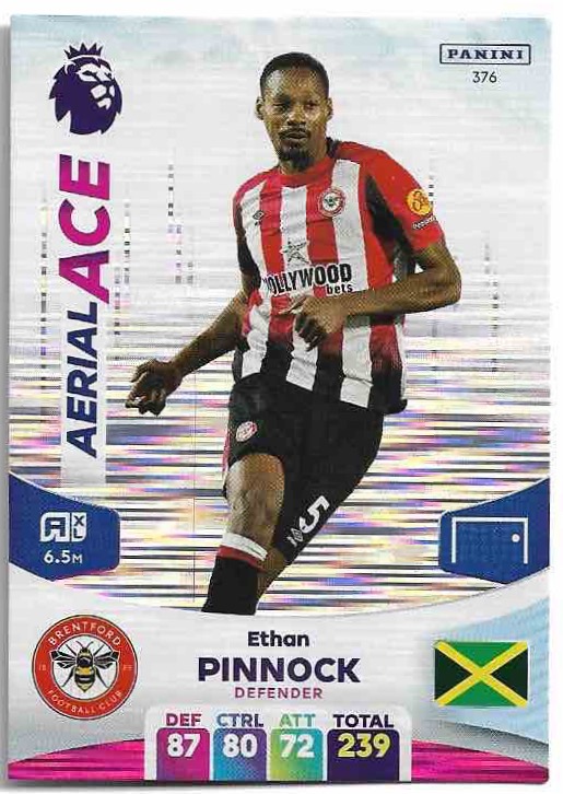 Aerial Ace ETHAN PINNOCK 2024 Panini Adrenalyn XL Premier League