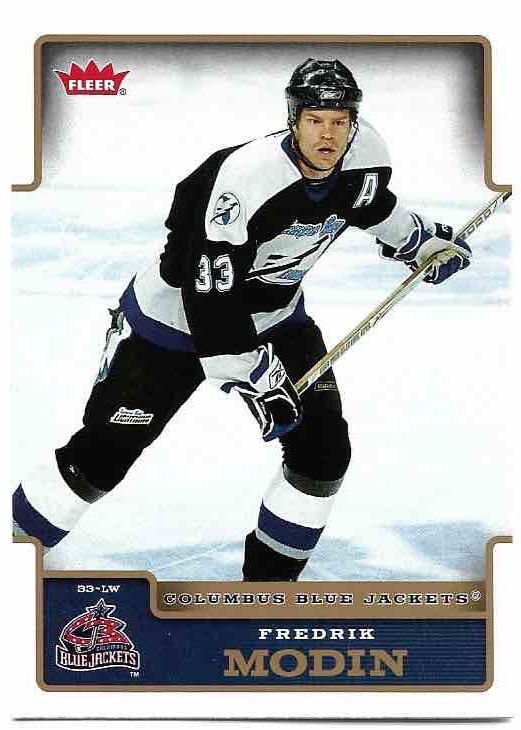 FREDERIK MODIN 06-07 Fleer Hockey