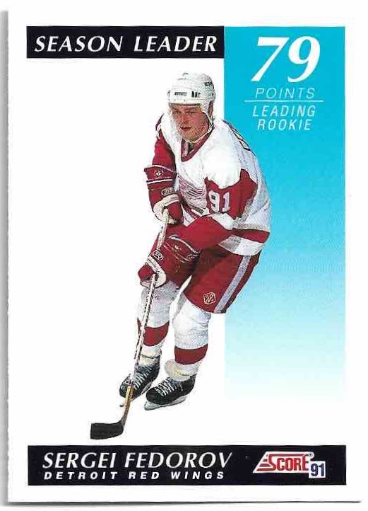 Season Leader SERGEI FEDOROV 91-92 Score American