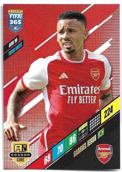 GABRIEL JESUS 2024 Panini FIFA 365