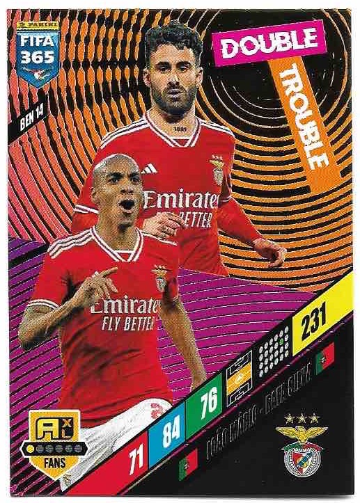 Double Trouble JOAO MARIO/RAFA SILVA 2024 Panini FIFA 365