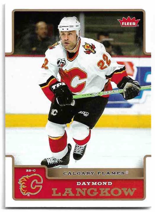 DAYMOND LANGKOW 06-07 Fleer Hockey