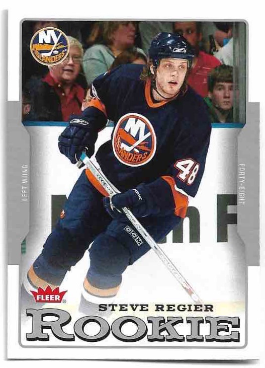 Rookie STEVE REGIER 06-07 Fleer Hockey
