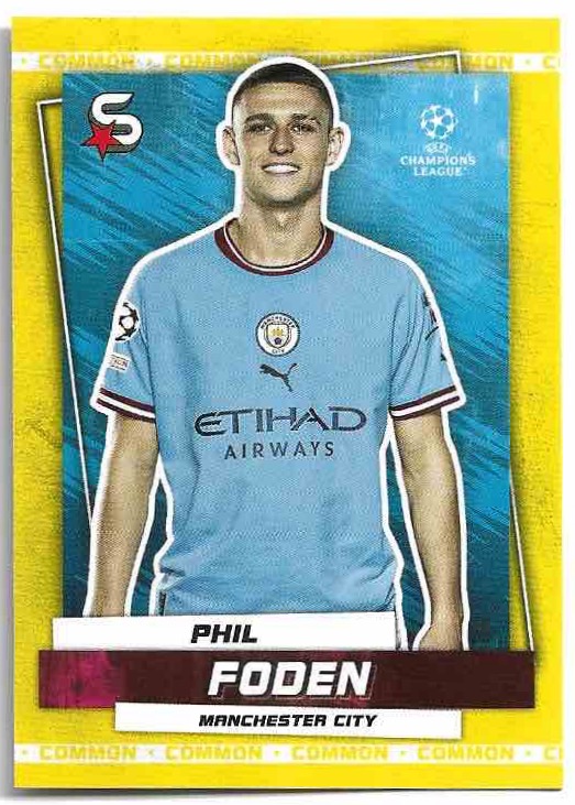 Common Yellow PHIL FODEN 22-23 Topps UEFA Superstars