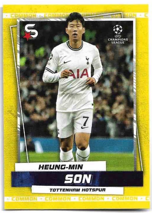 Variations Common Yellow HEUNG-MIN SON 22-23 Topps UEFA Superstars