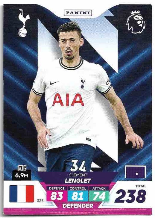 CLEMENT LENGLET 2023 Panini Adrenalyn XL Premier League Plus