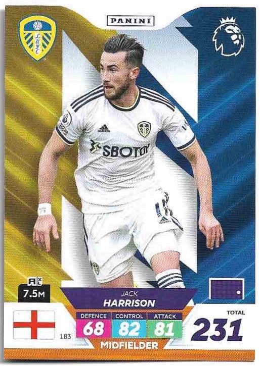 JACK HARRISON 2023 Panini Adrenalyn XL Premier League Plus