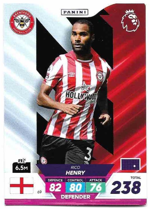 RICO HENRY 2023 Panini Adrenalyn XL Premier League Plus