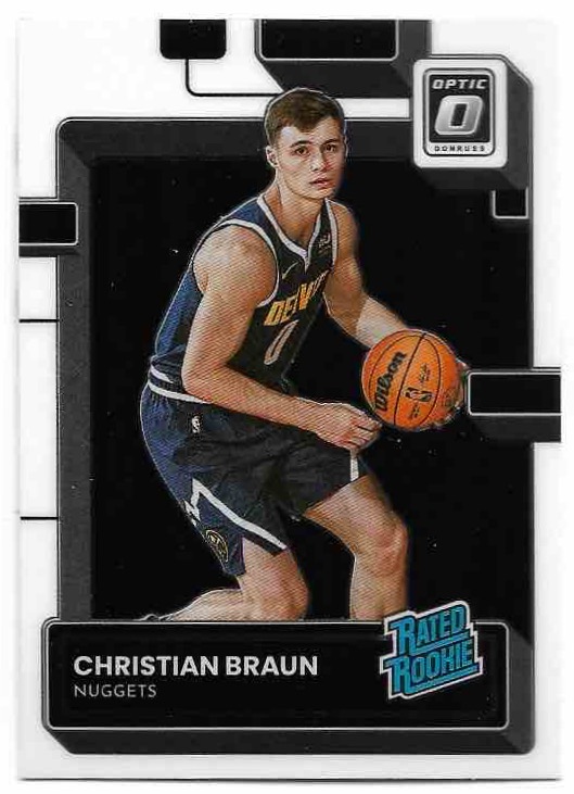 Rated rookie CHRISTIAN BRAUN 22-23 Panini Donruss Optic Basketball