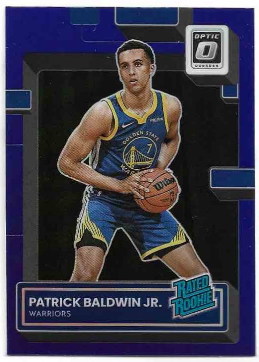 Purple Rated Rookie PATRICK BALDWIN JR. 22-23 Panini Donruss Optic Basketball