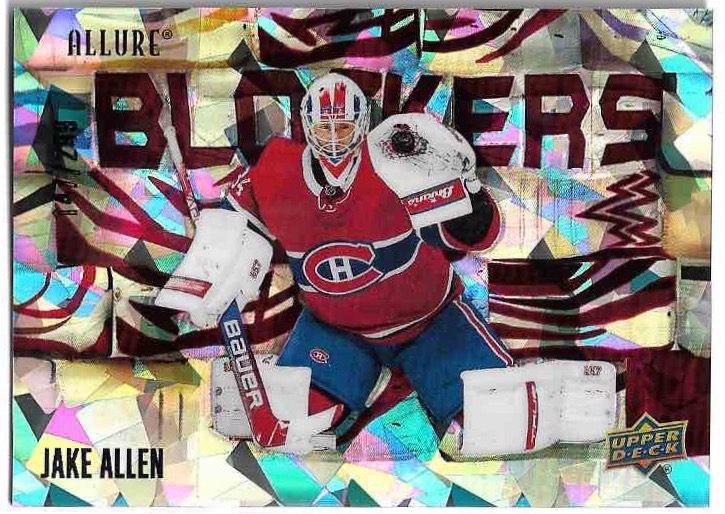 Red Blockers JAKE ALLEN 22-23 UD Allure /299