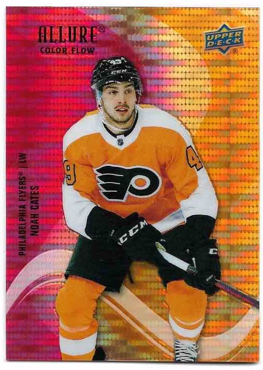 Rookie Spectrum Red-Orange Color Flow NOAH CATES 22-23 UD Allure /100