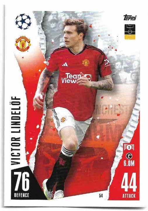 VICTOR LINDELOF 23-24 Match Attax UCL