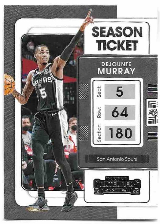 DEJOUNTE MURRAY 21-22 Panini Contenders Basketball