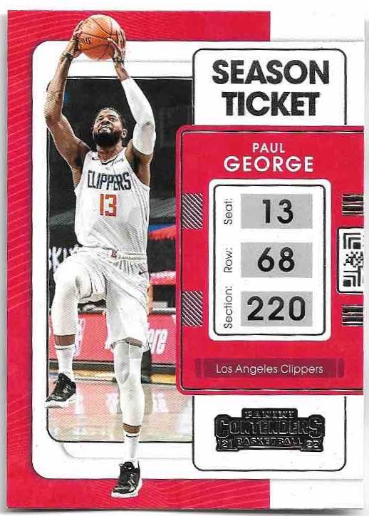PAUL GEORGE 21-22 Panini Contenders Basketball