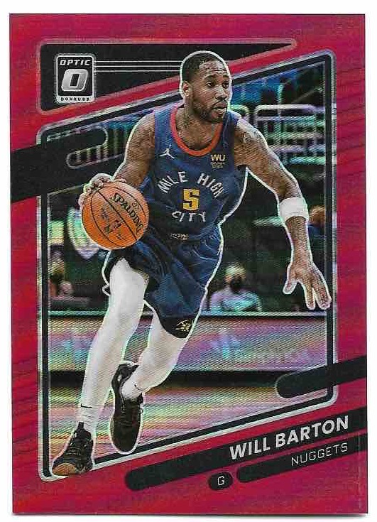 Red WILL BARTON 21-22 Panini Donruss Optic Basketball /99