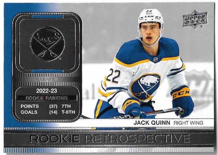 Rookie Retrospective JACK QUINN 23-24 UD Series 1