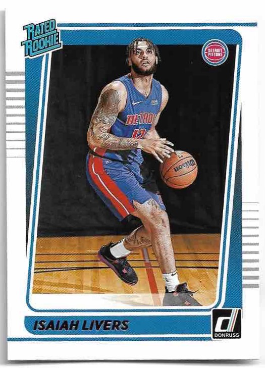 Rated Rookie ISAIAH LIVERS 21-22 Panini Donruss Basketball