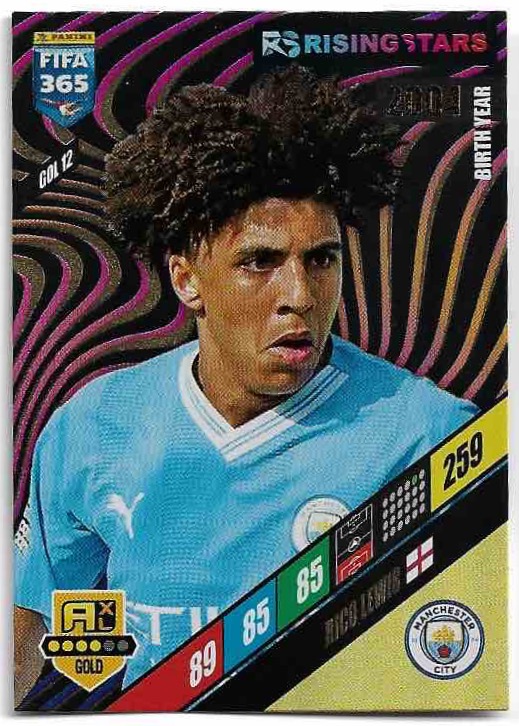 Rising Stars RICO LEWIS 2024 Panini FIFA 365